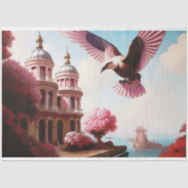 Französische Vogelküste Seidenpapier