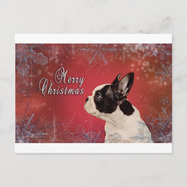 Französische Weihnachtskarte Feiertagspostkarte (Vorderseite)