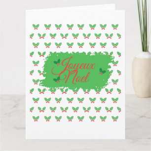 Französische Weihnachtskarte Karte