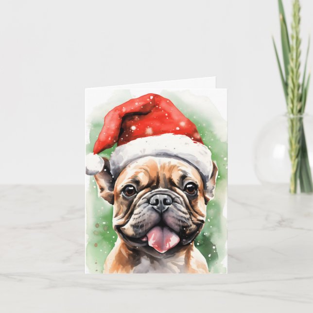 Französische Weihnachtsmalerei Karte (Vorderseite)