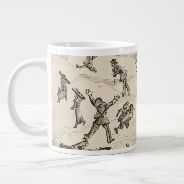 Französische Werbung für Ballonhersteller Jumbo-Tasse (Links)