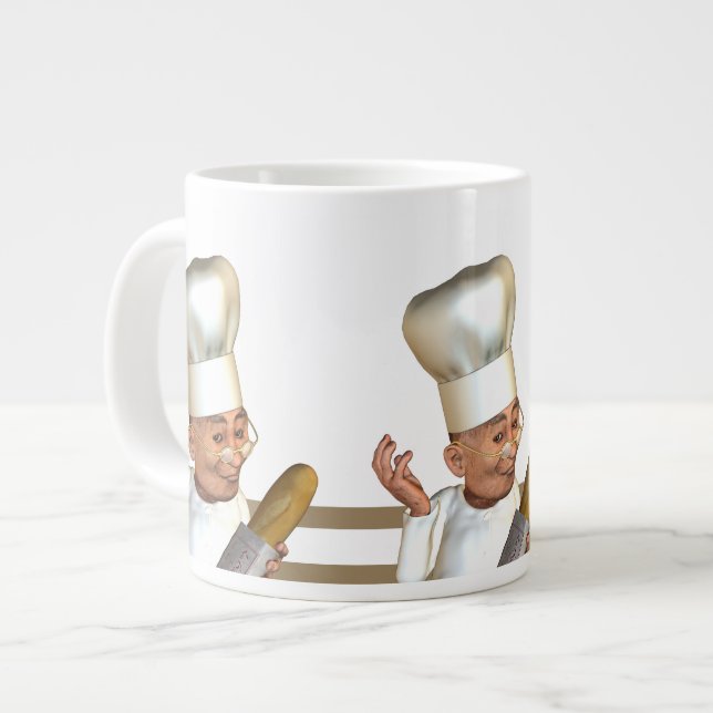 Französischer Bäcker Jumbo-Tasse (Vorderseite Links)