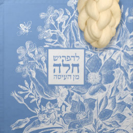 Französischer Bauernhaus-Eisblauer Challah-Teig mi Serviette