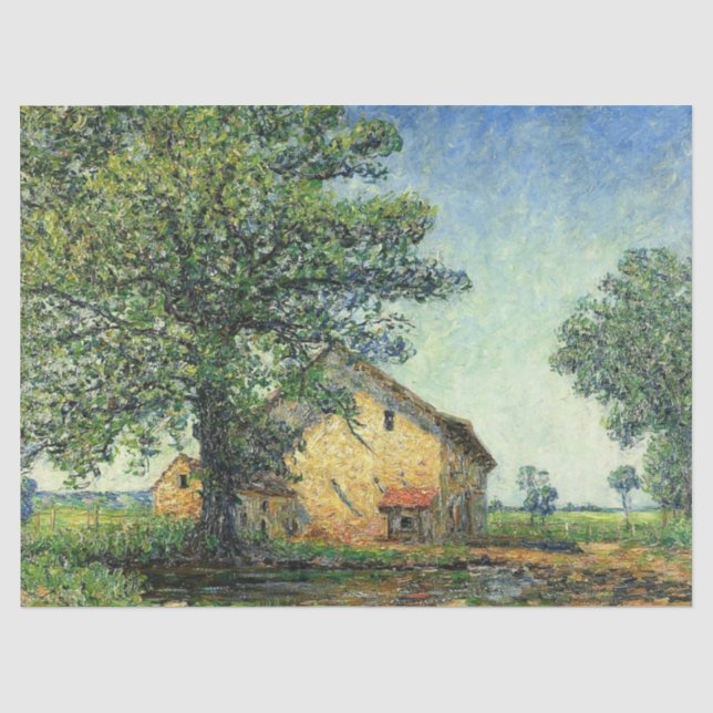 französischer Bauernhof in La Petite Mare (von Fra Seidenpapier (Vorderseite)