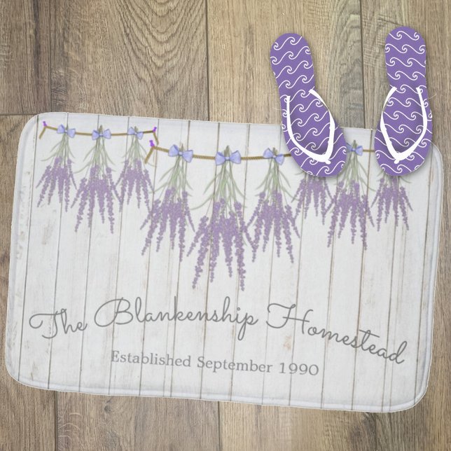 Französischer Bauernhof Lavender Blume Bundles Cus Badematte (Von Creator hochgeladen)