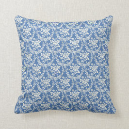 Französischer Bauernhof Niedlich Blue Floral Desig Kissen