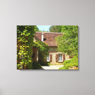 Französischer Bauernhof und Gite Canvas Print Leinwanddruck