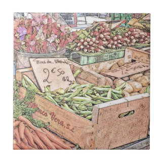 Französischer Bauers-Markt Fliese