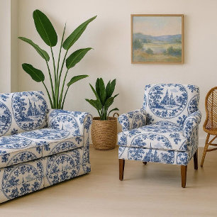 Französischer Blumenmotivrahmen im Stil eines Chât Stoff