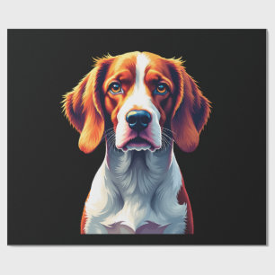 Französischer Brittany Spaniel Mama Papa Hunde Ges Geschenkpapier