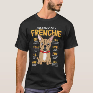 Französischer Bulldog Anatomie Funny Dog Mama Vate T-Shirt