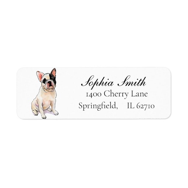 Französischer Bulldog Aquarell Hunde Liebhaber (Vorne)