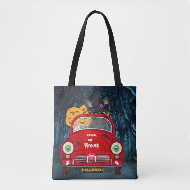 Französischer Bulldog Autofahrer Beängstigend Hall Tasche (Vorderseite)