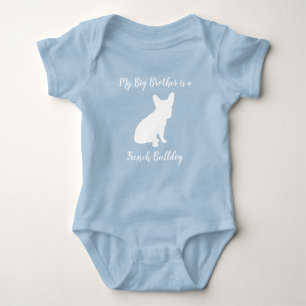 Französischer Bulldog-Babydusche Franziskanerin B Baby Strampler