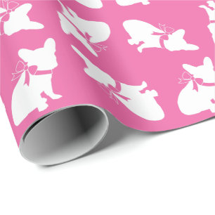 Französischer Bulldog Babydusche Franziskanerin Pi Geschenkpapier