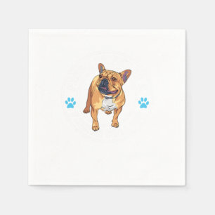 Französischer Bulldog Besitzer Hund Lover Hund Ras Serviette