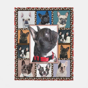 Französischer Bulldog-Blanket, französischer Bulld Fleecedecke