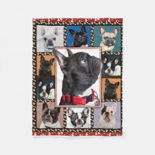 Französischer Bulldog-Blanket, französischer Bulld Fleecedecke