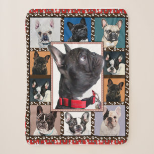 Französischer Bulldog-Blanket, französischer Bulld Sherpadecke