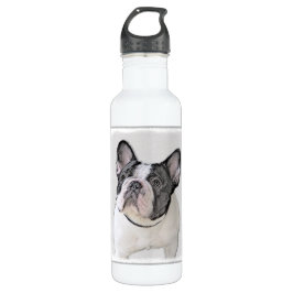 Französischer Bulldog (Brindle Pied) Malerei - Hun Trinkflasche