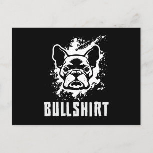 Französischer Bulldog Bullshirt Hunde Hunde Vintag Postkarte