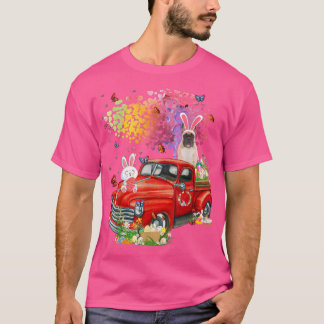 Französischer Bulldog Bunny Truck Jagd Eier Tree E T-Shirt