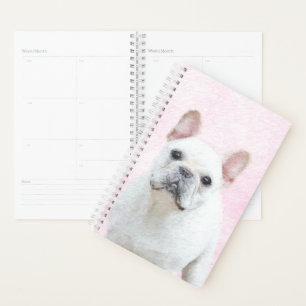 Französischer Bulldog (Cream/White) Malerei - Hun Planer
