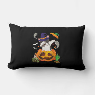 Französischer Bulldog Dabbing zu Open Pumpkin Hall Lendenkissen