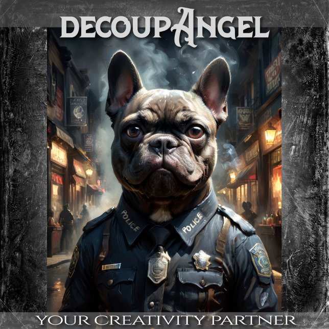 Französischer Bulldog - Decoupage - Seidenpapier (Von Creator hochgeladen)