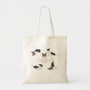 Französischer Bulldog, der Yoga-Tote-Tasche macht Tragetasche