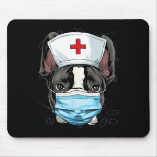 Französischer Bulldog Er Nurse Rn Lpn Kinderheilku Mousepad