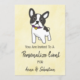 *~* Französischer Bulldog Event Niedlich Einladung