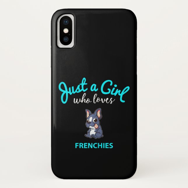 Französischer Bulldog für Mädchen Kinder Französis Case-Mate iPhone Hülle (Rückseite)