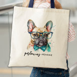 Französischer Bulldog Gönnen Mein Niedlicher Hund  Tragetasche<br><div class="desc">Diese französische Stiertasche mit Bulldoggen zeichnet sich durch ein niedliches und modernes Aquarelldesign aus. Das Sprichwort "Verzeihung meines Franzosen" sorgt für eine lustige und retro Touch. Es ist perfekt für Hundefreunde und Hundemütter, die sie beim Laufen von Geschäften und Shopping im Stil benutzen können. Diese Stiertasche wird bei Liebhabern und...</div>