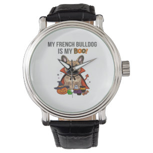 Französischer Bulldog Halloween Kostüm Mein Franzö Armbanduhr