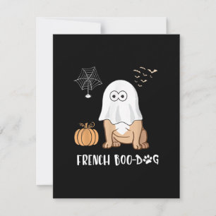 Französischer Bulldog Halloween Niedlich Boo-Dog 2 Dankeskarte