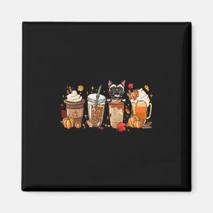Französischer Bulldog Halloween-Outfit für Herbst Magnet