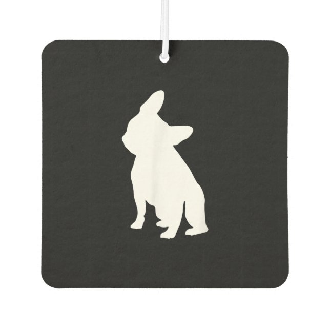 Französischer Bulldog Head Tilt Apparel, französis Autolufterfrischer (Vorderseite)