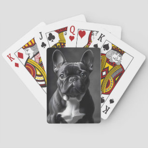 Französischer Bulldog Hund Adortable Niedliche Beg Spielkarten