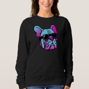 Französischer Bulldog Hund Cool Franzosen Männer K Sweatshirt