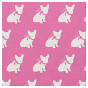 Französischer Bulldog-Hund Frenchie Pink Stoff