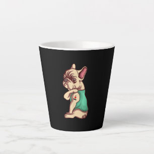 Französischer Bulldog Hund I Liebe Mama Tattoo Lov Milchtasse