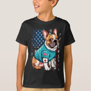 Französischer Bulldog Hund I Liebe Mama Tattoo Lov T-Shirt