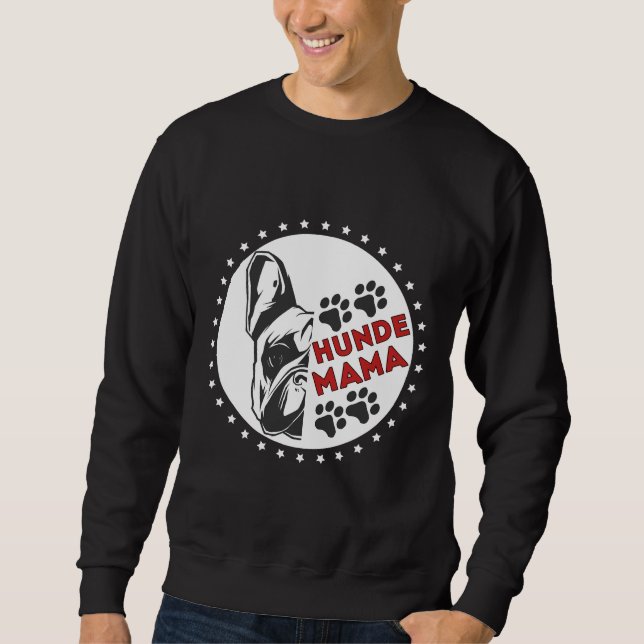 Französischer Bulldog Hund Mama Hund Liebe Sweatshirt (Vorderseite)
