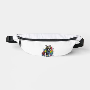 Französischer Bulldog-Hund-Mops für einen Hundebes Bauchtasche