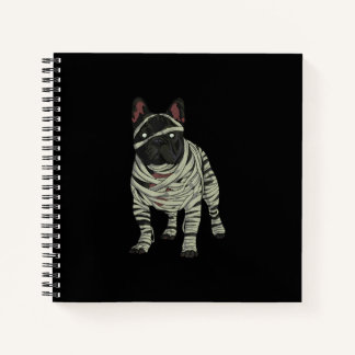 Französischer Bulldog-Hund Mummy Halloween-Geschen Notizbuch