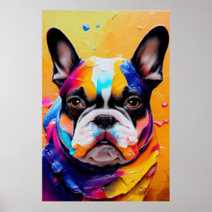 Französischer Bulldog Hund Niedliches liebenswerte Poster