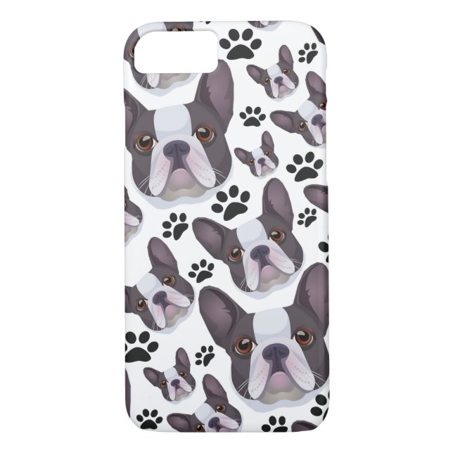 Französischer Bulldog-Hund-Welpenhund Case-Mate iPhone Hülle (Rückseite)