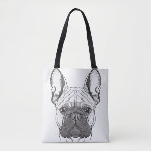 Französischer Bulldog Hund Wildtier-Illustration Tasche