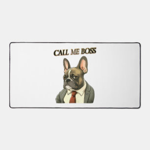 Französischer Bulldog in einem Anzug Schreibtischunterlage